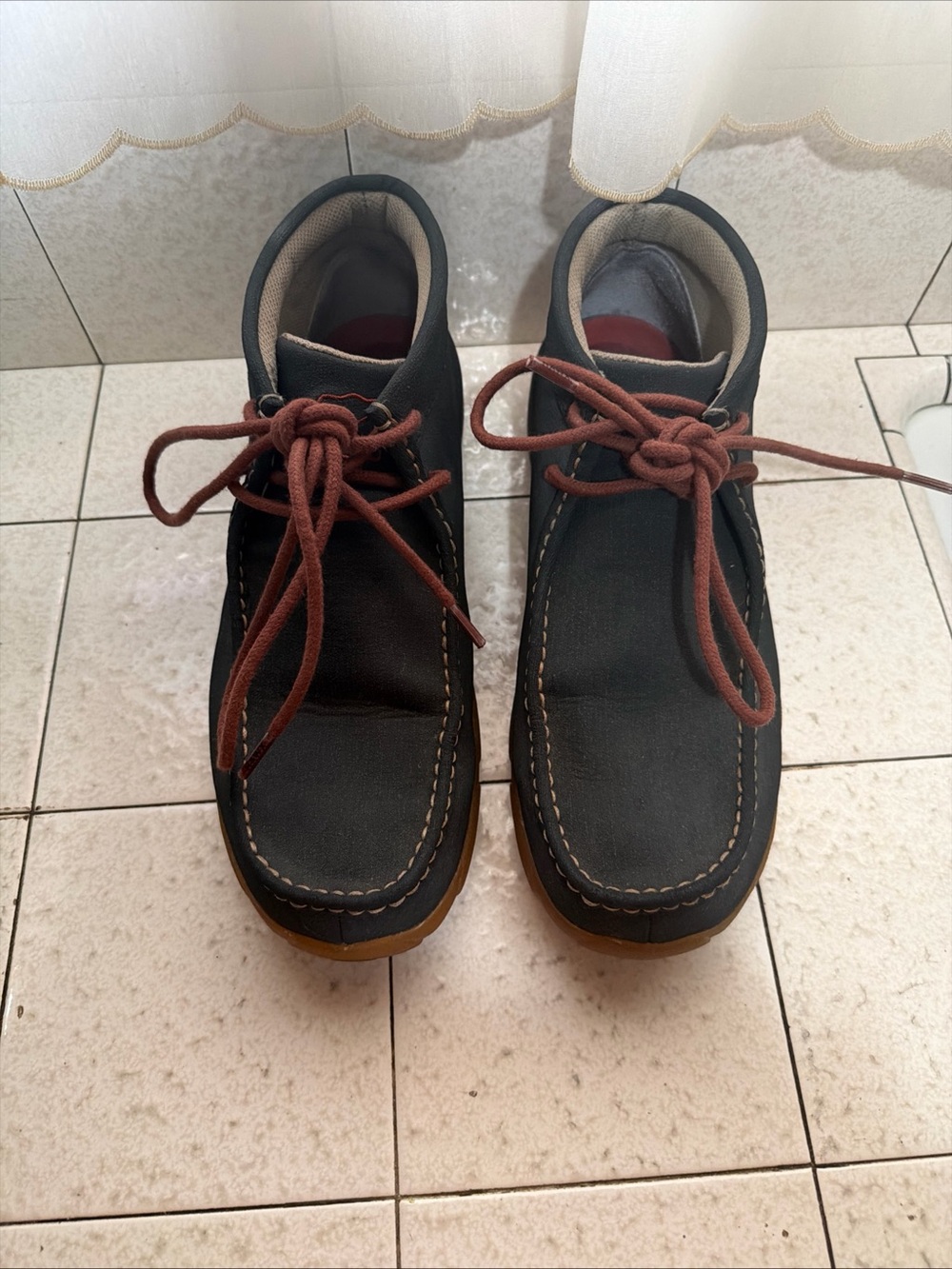 Twisted X Men gray Leather Driving Chukka Moc Shoe MDM0080 Size 12